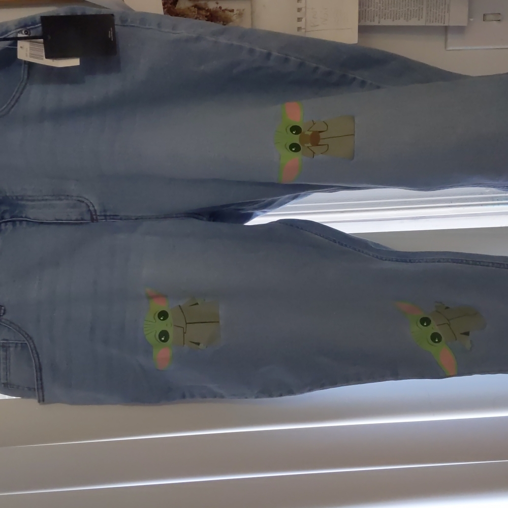 Baby Yoda mom jeans